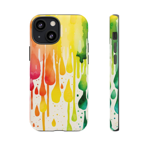 Rainbow Spring Showers - Impact Resistant Phone Case